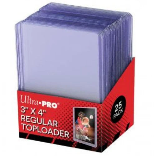 Ultra Pro 3" x 4" Clear Regular Toploader 25ct Pack